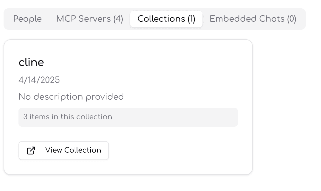 Collection Management Visual